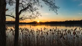 Zachód słońca nad jeziorem Tałty, końcówka lutego 2023 r. - zdjęcie 8