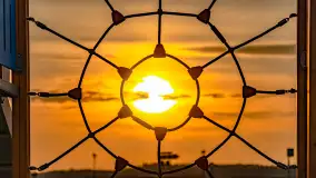 Zachód słońca nad jeziorem Mamry, plaża miejska w Węgorzewie - zdjęcie 52