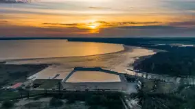 Zachód słońca nad jeziorem Mamry, plaża miejska w Węgorzewie - zdjęcie 22