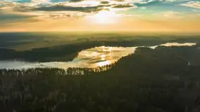 Mix marcowych ujęć Mazur z lotu ptaka - zdjęcie 12