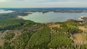 Mix marcowych ujęć Mazur z lotu ptaka - zdjęcie 14