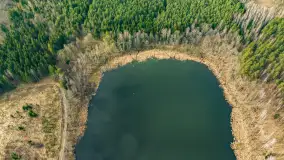 Mix marcowych ujęć Mazur z lotu ptaka - zdjęcie 29