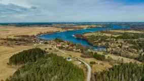 Mix marcowych ujęć Mazur z lotu ptaka - zdjęcie 35