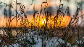 Zachód słońca nad jeziorem Martiany, marzec 2023 r. - zdjęcie 17