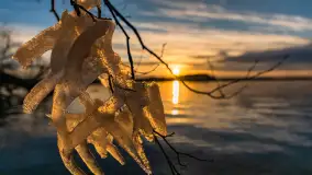 Wiosenny zachód słońca nad jeziorem Dejguny - zdjęcie 4