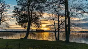 Wiosenny zachód słońca nad jeziorem Dejguny - zdjęcie 25