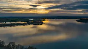 Wiosenny zachód słońca nad jeziorem Dejguny - zdjęcie 21