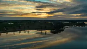 Wiosenny zachód słońca nad jeziorem Dejguny - zdjęcie 3