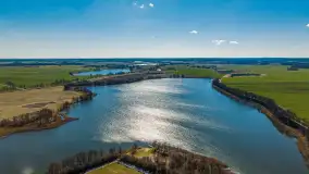 Wiosenne Mazury widziane z drona, końcówka marca 2023 r. - zdjęcie 33