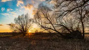 Zachód słońca nad rzeką Guber, kwiecień 2023 r. - zdjęcie 54