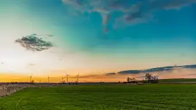 Zachód słońca nad rzeką Guber, kwiecień 2023 r. - zdjęcie 56