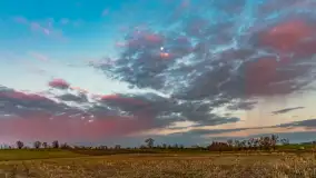 Zachód słońca nad rzeką Guber, kwiecień 2023 r. - zdjęcie 39