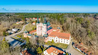 Święta Lipka z drona, marzec 2023 r.