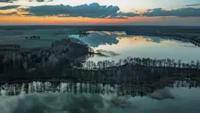 Zachód słońca nad jeziorem Dejguny, Lisi Ogon, kwiecień 2023 r. - zdjęcie 52