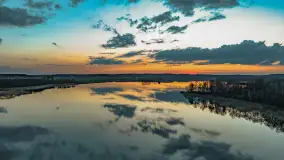 Zachód słońca nad jeziorem Dejguny, Lisi Ogon, kwiecień 2023 r. - zdjęcie 10