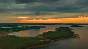 Zachód słońca nad jeziorem Dejgunek, kwiecień 2023 r.  - zdjęcie 25