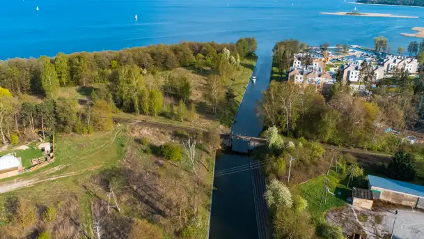 Kanał Niegociński na zdjęciach z drona, maj 2023 r. - zdjęcie 1