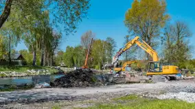 Kanał Łuczański w remoncie, postęp prac, maj 2023 r. - zdjęcie 5