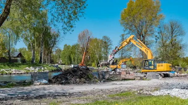 Kanał Łuczański w remoncie, postęp prac, maj 2023 r. - zdjęcie 5