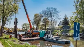 Kanał Łuczański w remoncie, postęp prac, maj 2023 r. - zdjęcie 25