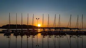 Zachód słońca nad jeziorem Kisajno, maj 2023 r. - zdjęcie 16