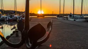 Zachód słońca nad jeziorem Kisajno, maj 2023 r. - zdjęcie 4