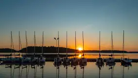 Zachód słońca nad jeziorem Kisajno, maj 2023 r. - zdjęcie 20