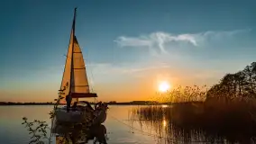 Zachód słońca nad jeziorem Tajty, okolice Wronki - zdjęcie 1