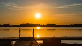 Zachód słońca nad jeziorem Tajty, okolice Wronki - zdjęcie 28