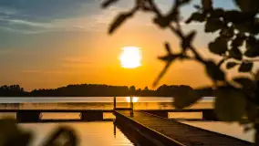 Zachód słońca nad jeziorem Tajty, okolice Wronki - zdjęcie 25