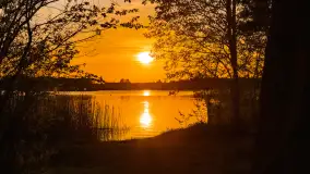 Zachód słońca nad jeziorem Tajty, okolice Wronki - zdjęcie 36