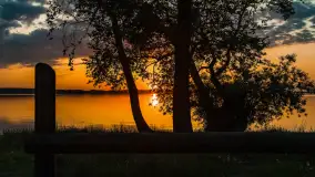 Zachód słońca nad jeziorem Kisajno, Pierkunowo - zdjęcie 7