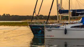 Zachód słońca nad jeziorem Świecajty, widok z Ognistego Ptaka, czerwiec 2023 r. - zdjęcie 4