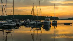 Wschód słońca nad jeziorem Kisajno, Łabędzi Ostrów, czerwiec 2023 r. - zdjęcie 9