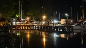 Nocne zdjęcia portu Łabędzi Ostrów, lipiec 2023 r. - zdjęcie 7