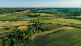 Mazurskie pola i łąki z lotu ptaka, czerwiec 2023 r. - zdjęcie 6