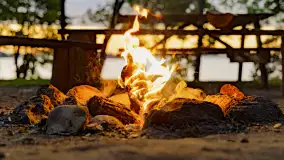 Wschód słońca nad jeziorem Mamry, Stanica Wodna Kietlice, sierpień 2023 r. - zdjęcie 7