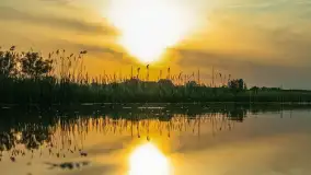 Zachód słońca nad jeziorem Dejgunek, maj 2023 r. - zdjęcie 7