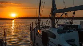 Zachód słońca nad jeziorem Święcajty, sierpień 2023 r. - zdjęcie 4