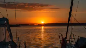 Zachód słońca nad jeziorem Święcajty, sierpień 2023 r. - zdjęcie 3