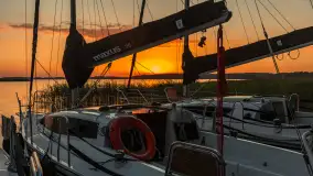 Zachód słońca nad jeziorem Święcajty, sierpień 2023 r. - zdjęcie 7