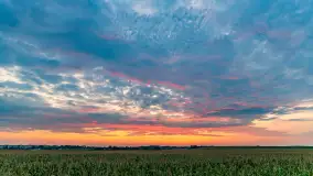 Zachód słońca w okolicach Wopławek i Kętrzyna - zdjęcie 12