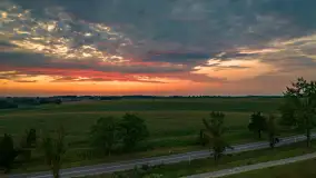 Zachód słońca w okolicach Wopławek i Kętrzyna - zdjęcie 2