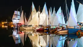 Nocne zdjęcia ze zlotu Oldtimerów w Strandzie, sierpień 2023 r. - zdjęcie 2