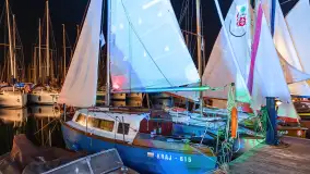 Nocne zdjęcia ze zlotu Oldtimerów w Strandzie, sierpień 2023 r. - zdjęcie 6