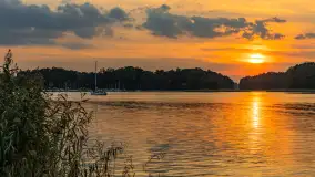 Zachód słońca nad jeziorem Kisajno, wrzesień 2023 r. - zdjęcie 28