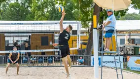 Otwarte Mistrzostwa Węgorzewa w Siatkówce Plażowej Mężczyzn - Sztynort 2023 - zdjęcie 15