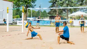 Otwarte Mistrzostwa Węgorzewa w Siatkówce Plażowej Mężczyzn - Sztynort 2023 - zdjęcie 20