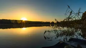 Wschód słońca nad jeziorem Iławki - zdjęcie 1