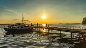 Wrześniowy zachód słońca nad jeziorem Dargin - zdjęcie 4
